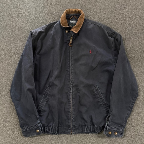 Polo by Ralph Lauren Other - Vintage Polo Ralph Lauren Harrington Jacket Mens Small Navy Good Corduroy Collar